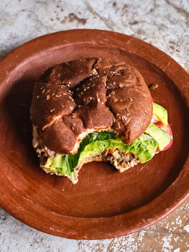 Μια συνταγή burger tofu burger