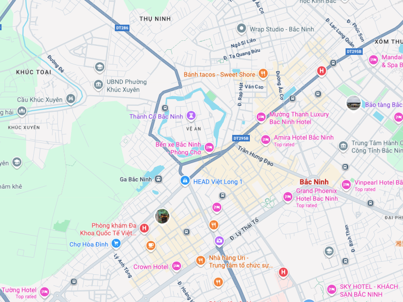 Χάρτης του BAC Ninh Αρχαία Ακρόπολη